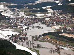 Hochwasser bei Windsbach