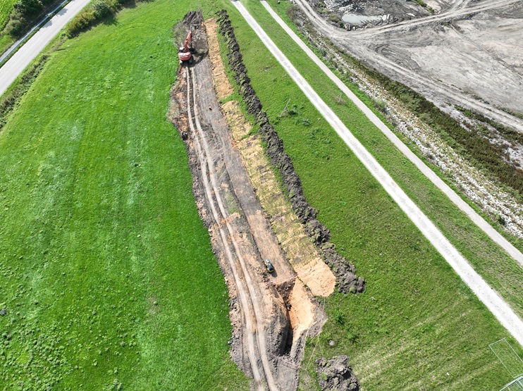 Abbildung 6: Erneuerung der Sickerleitung im September 2025