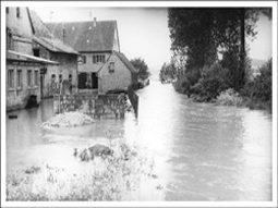 Foto des Hochwassers von 1972